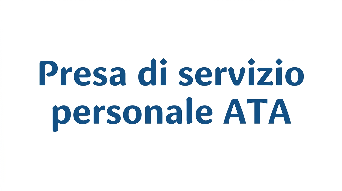 Presa di servizio personale ATA